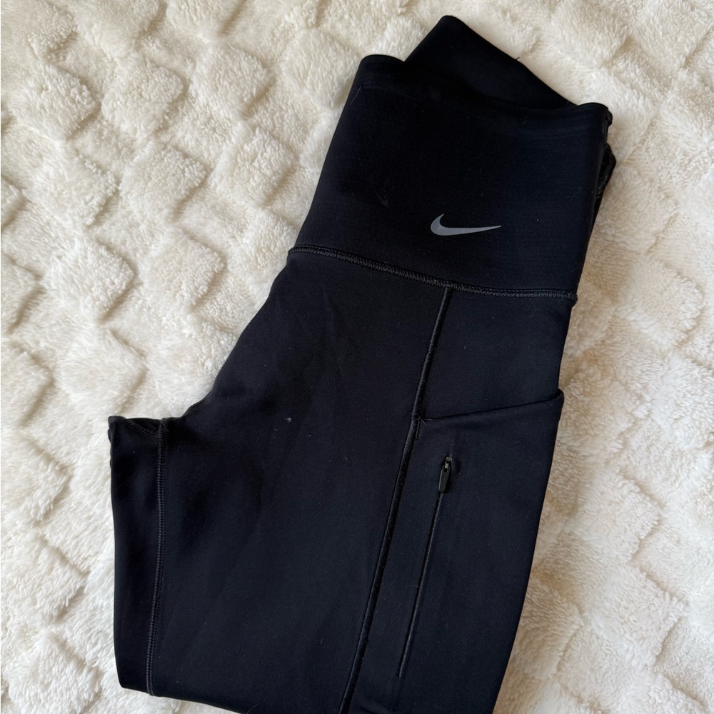 Nike Black Leggings with Zipper Pocket